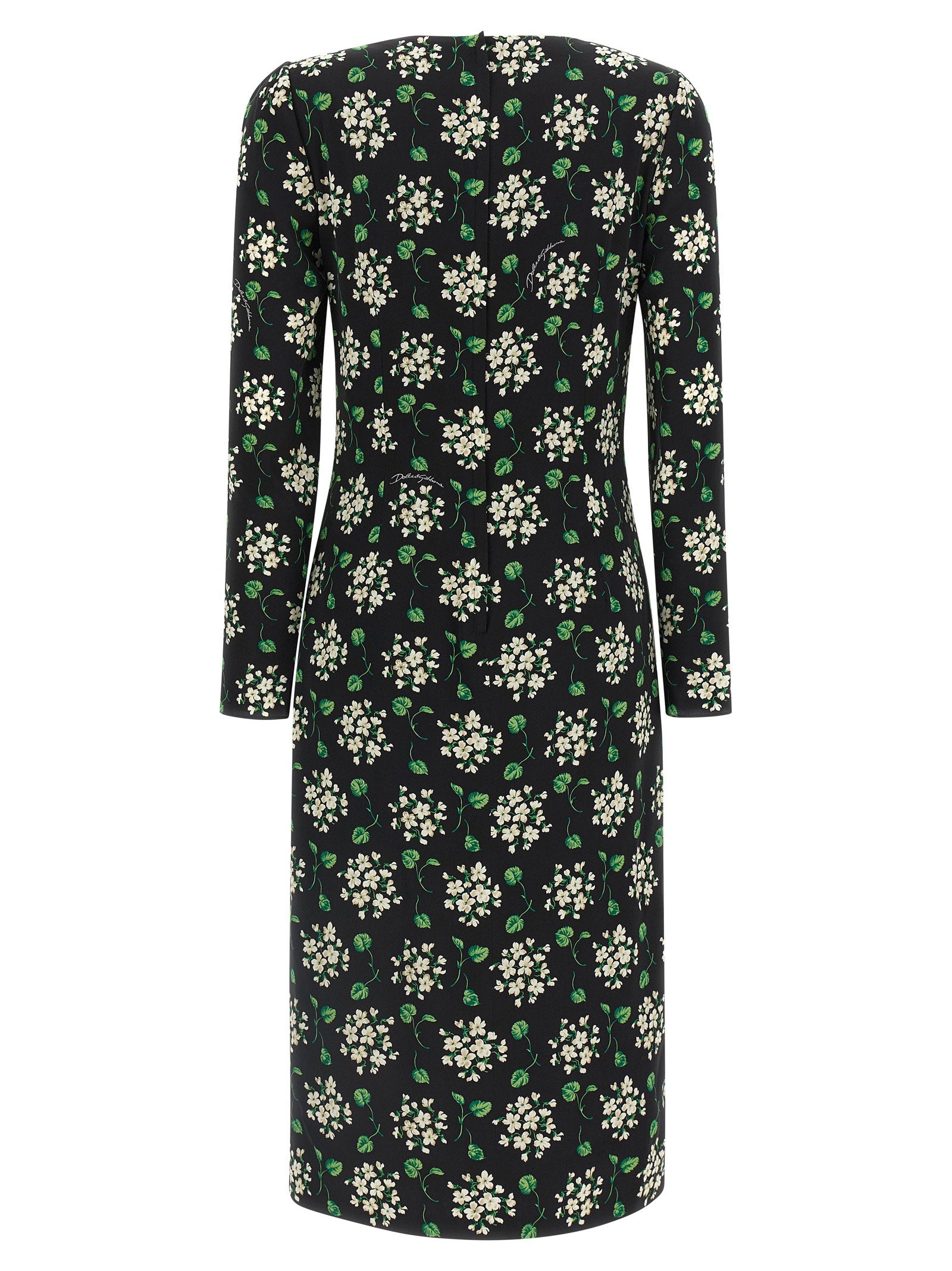 Dolce & Gabbana Flower Print Dress – 98% yes 2% elastane - view 2