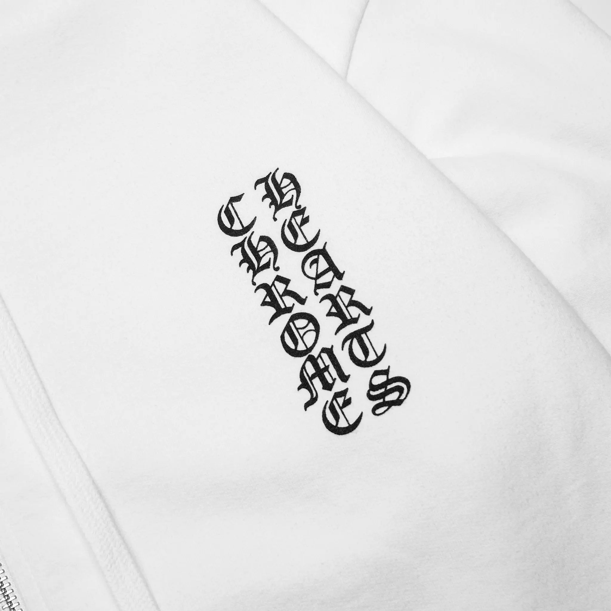 Chrome Hearts 1988 Script Logo White Zip-Up Hoodie - view 4