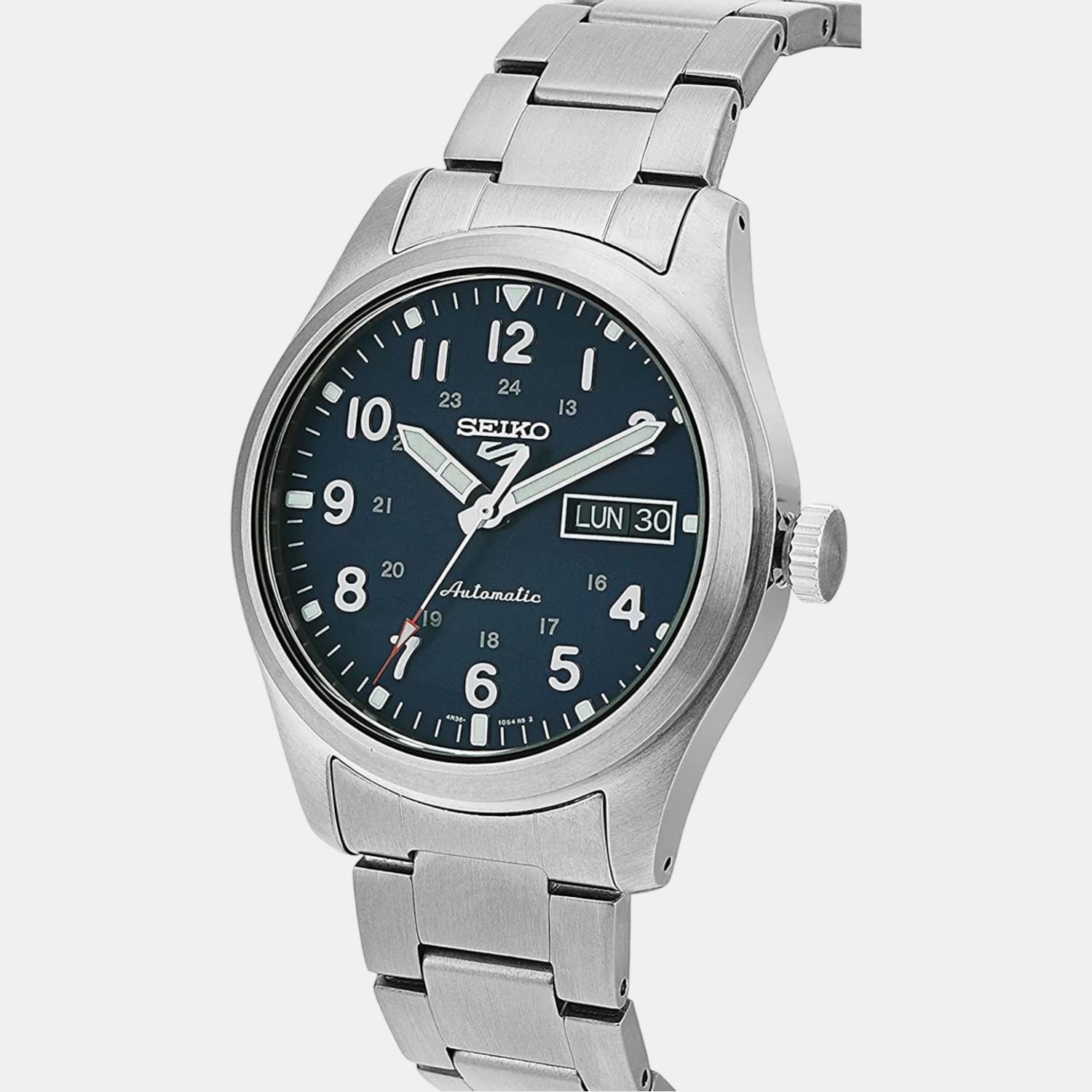 Seiko 5 Sports Men Automatic Blue Dial Analog Stainless Steel Watch SRPG29K1 - view 2