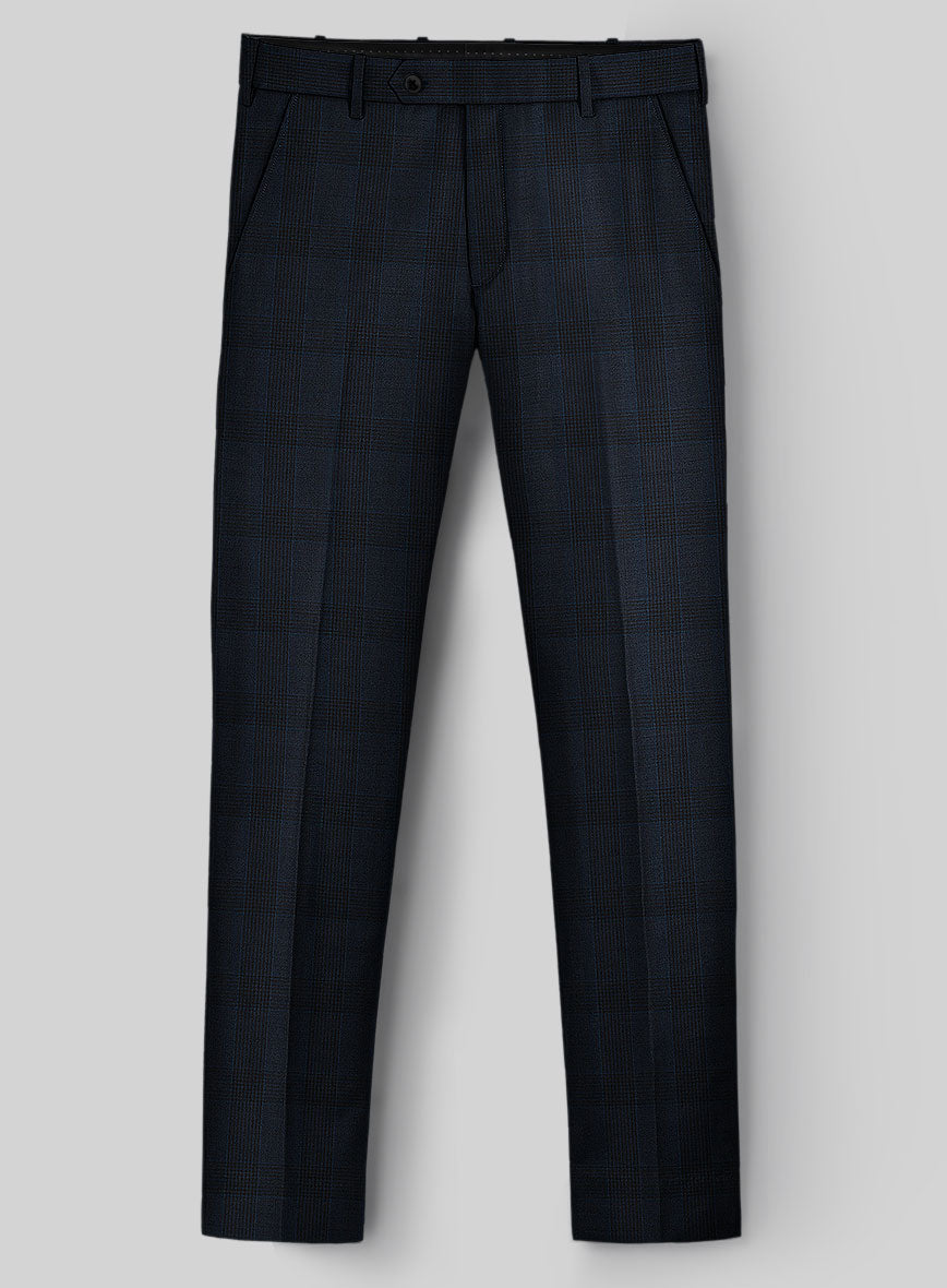 StudioSuits Napolean Devon Check Blue Wool Suit - view 6