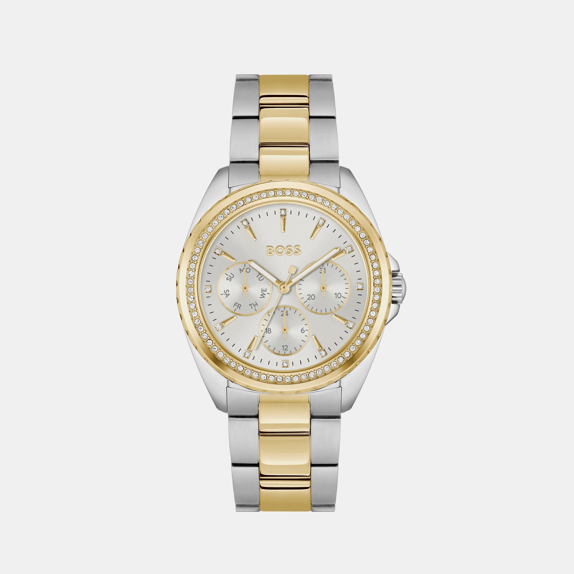 Boss Atea Women Quartz Silver Dial Analog Stainless Steel Watch 1502713
