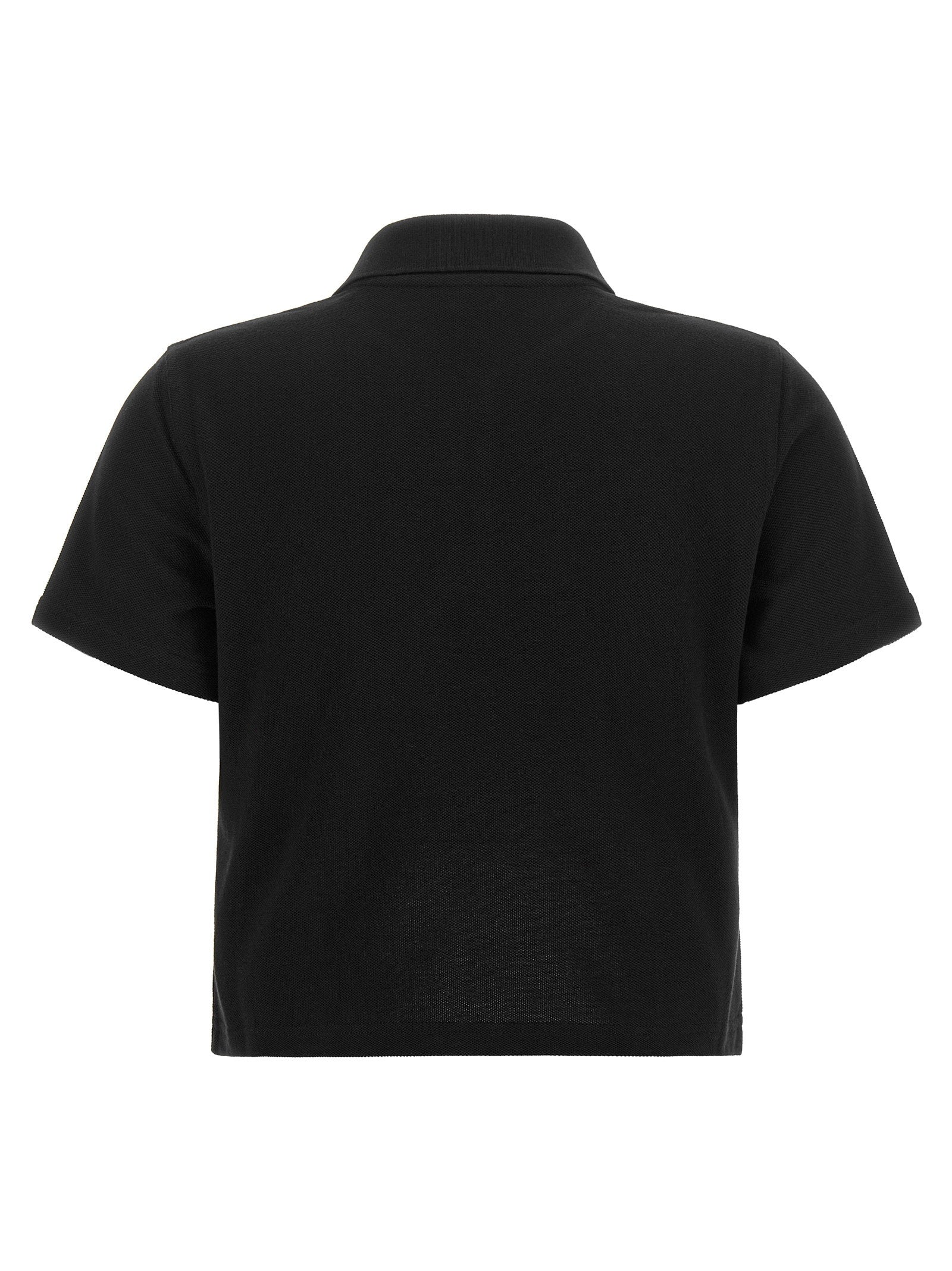 Saint Laurent Cassandre Crop Polo Shirt – 100% cotton - view 2