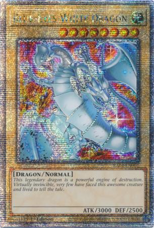 Yu-Gi-Oh! Blue-Eyes White Dragon - New Art - RA04-EN002 - Quarter Century Secret Rare - 1st Edition