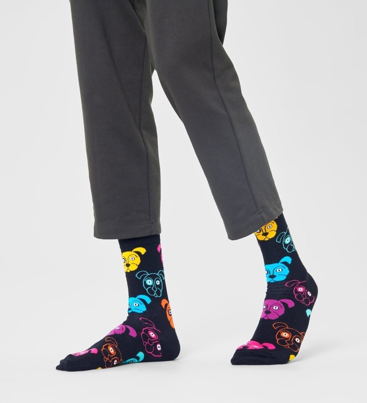 Happy Socks Unisex Dog Crew Length Socks for Women and Men - view 2
