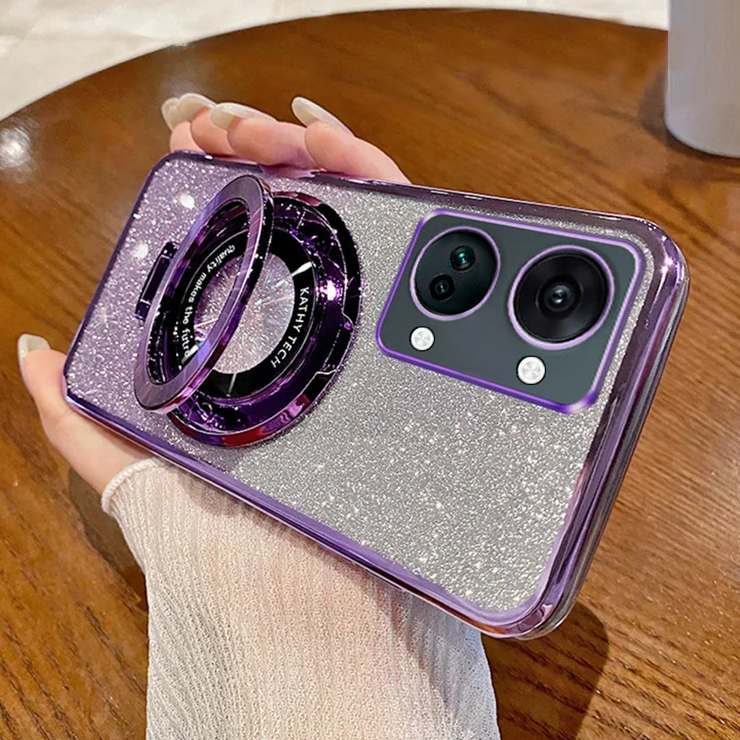 Million Cases OnePlus Nord 3 Glitter Ring Grip Transparent Case - view 3