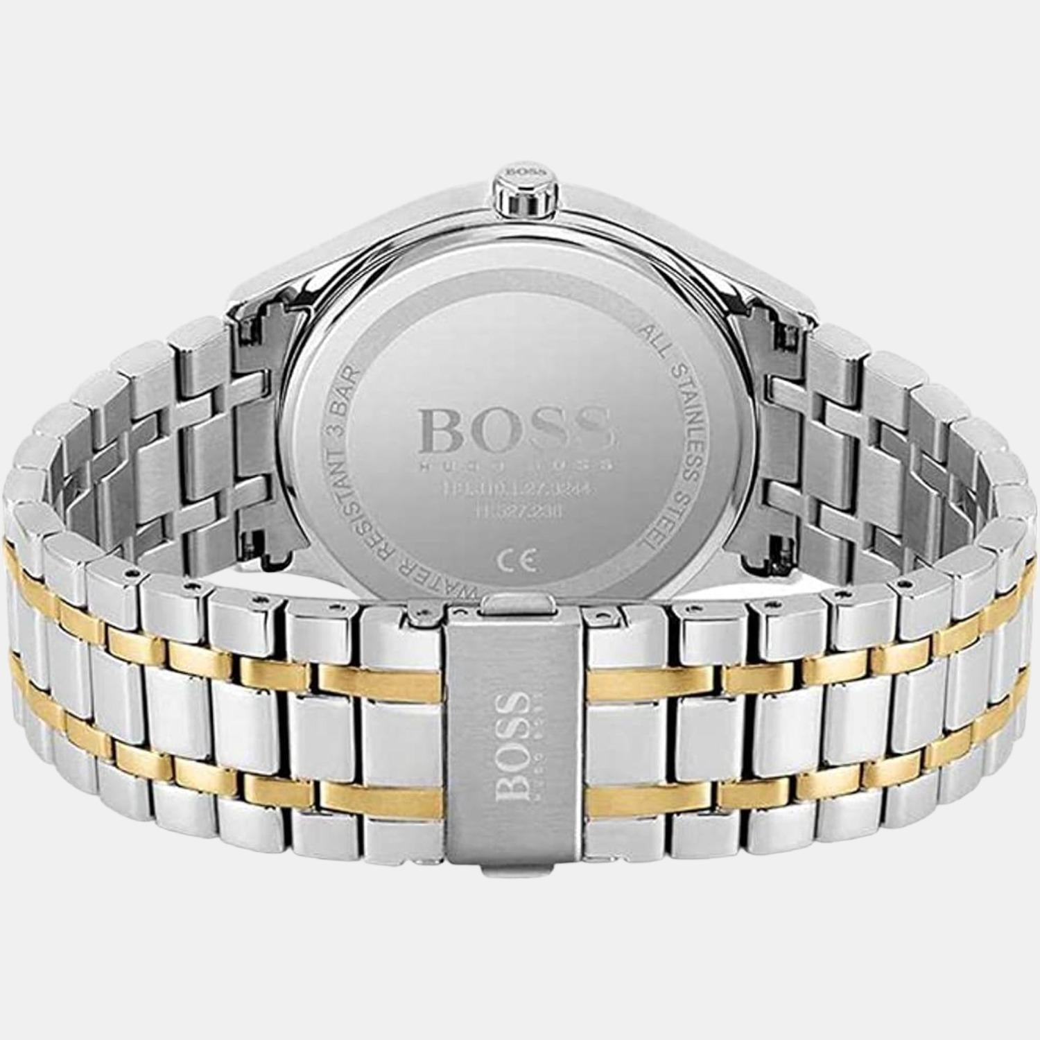 Boss Commissioner Men Quartz Silver Dial Analog Stainless Steel Watch 1513835 - view 3