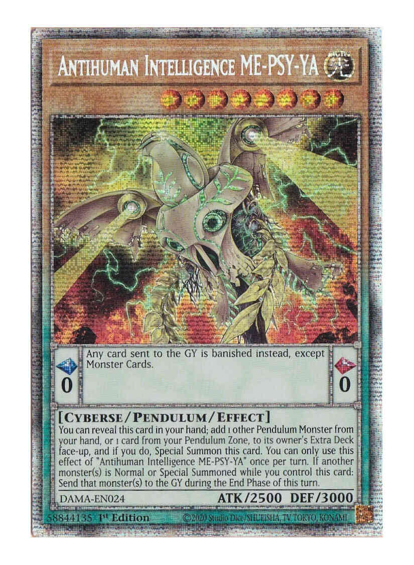 Yu-Gi-Oh! Antihuman Intelligence ME-PSY-YA - DAMA-EN024 - Starlight Rare - 1st Edition