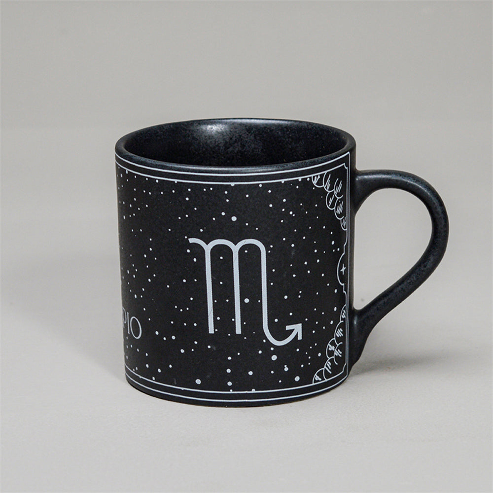 ALMIRO TREE Black - Ceramic Sunsign Theme Coffee Mug Scorpio (350ml)