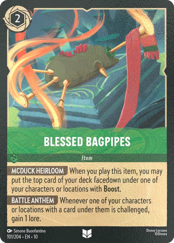 Well cold foil – Lorcana Blessed Bagpipes - 101/204 [Whispers in the Well] [Cold Foil]