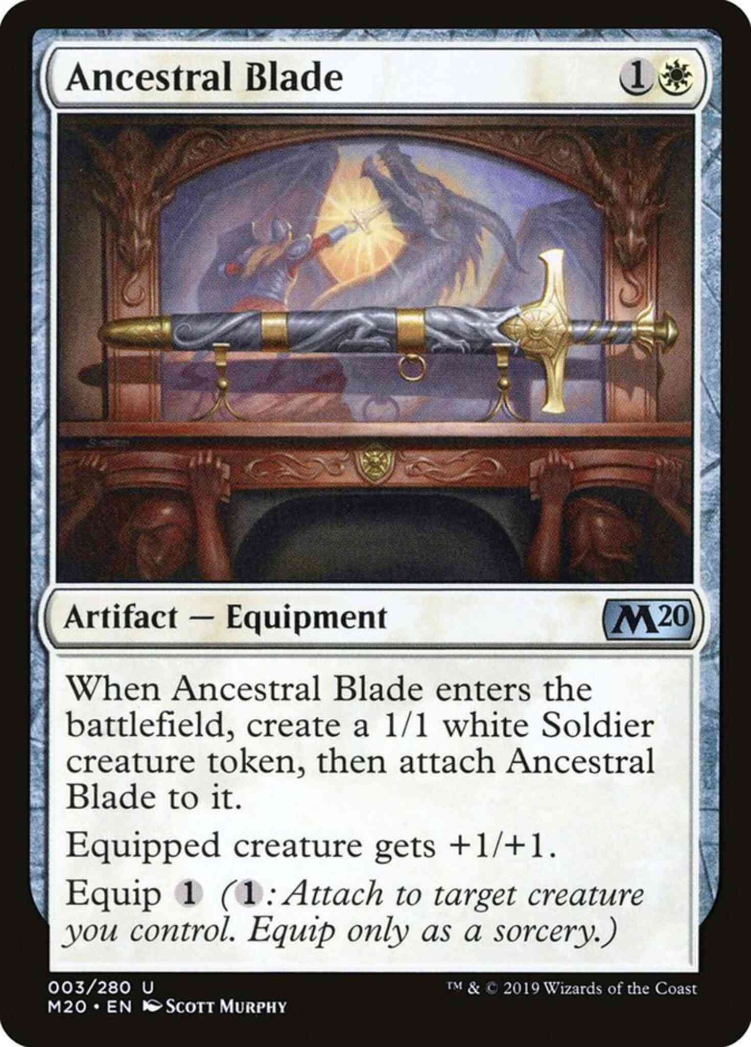 Ancestral blade 3 – Magic Ancestral Blade [3] [Core Set 2020] [Non-Foil]