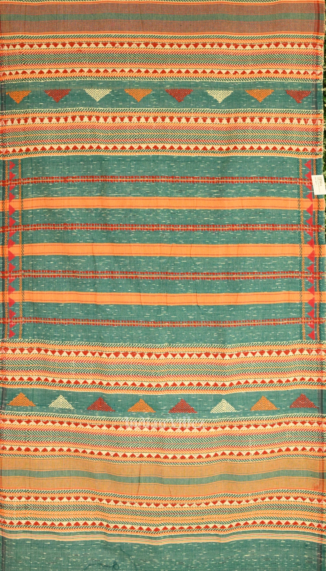 IndianVillèz Green Dongaria Handloom Shawl
