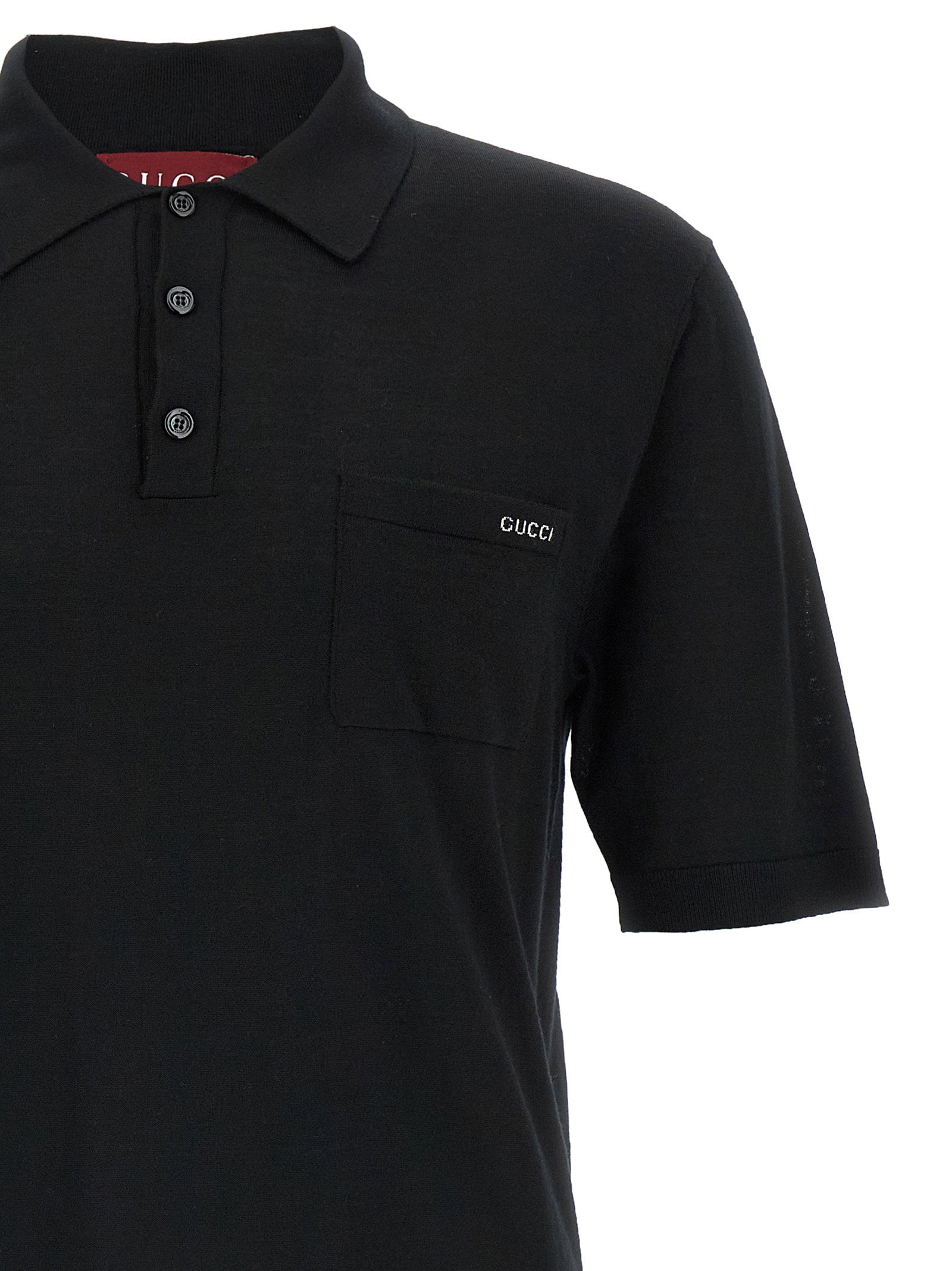 Intarsio Gucci Polo Shirt – 100% wool - view 3