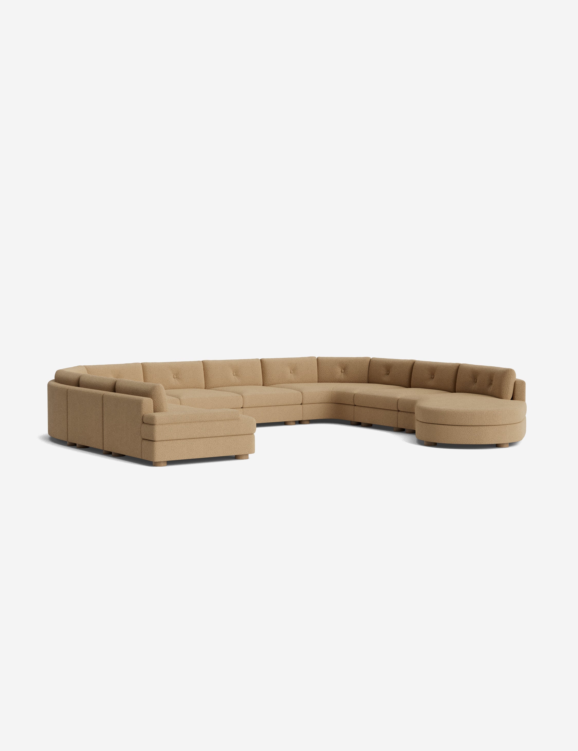 Lulu and Georgia Hill Modular U-Shaped Sectional Sofa - view 33