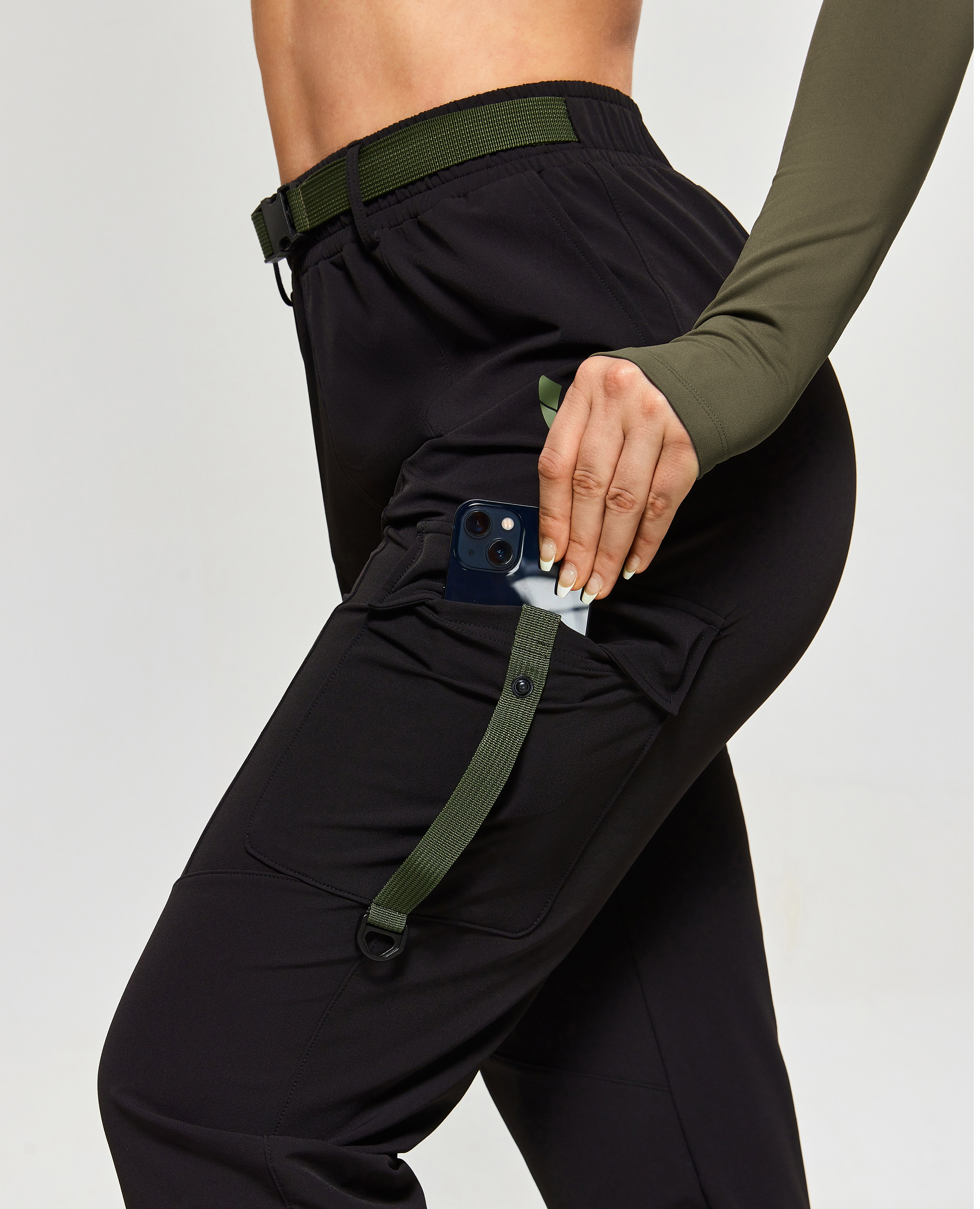 FIRM ABS Moto Active Ankle Pants - Black - view 4