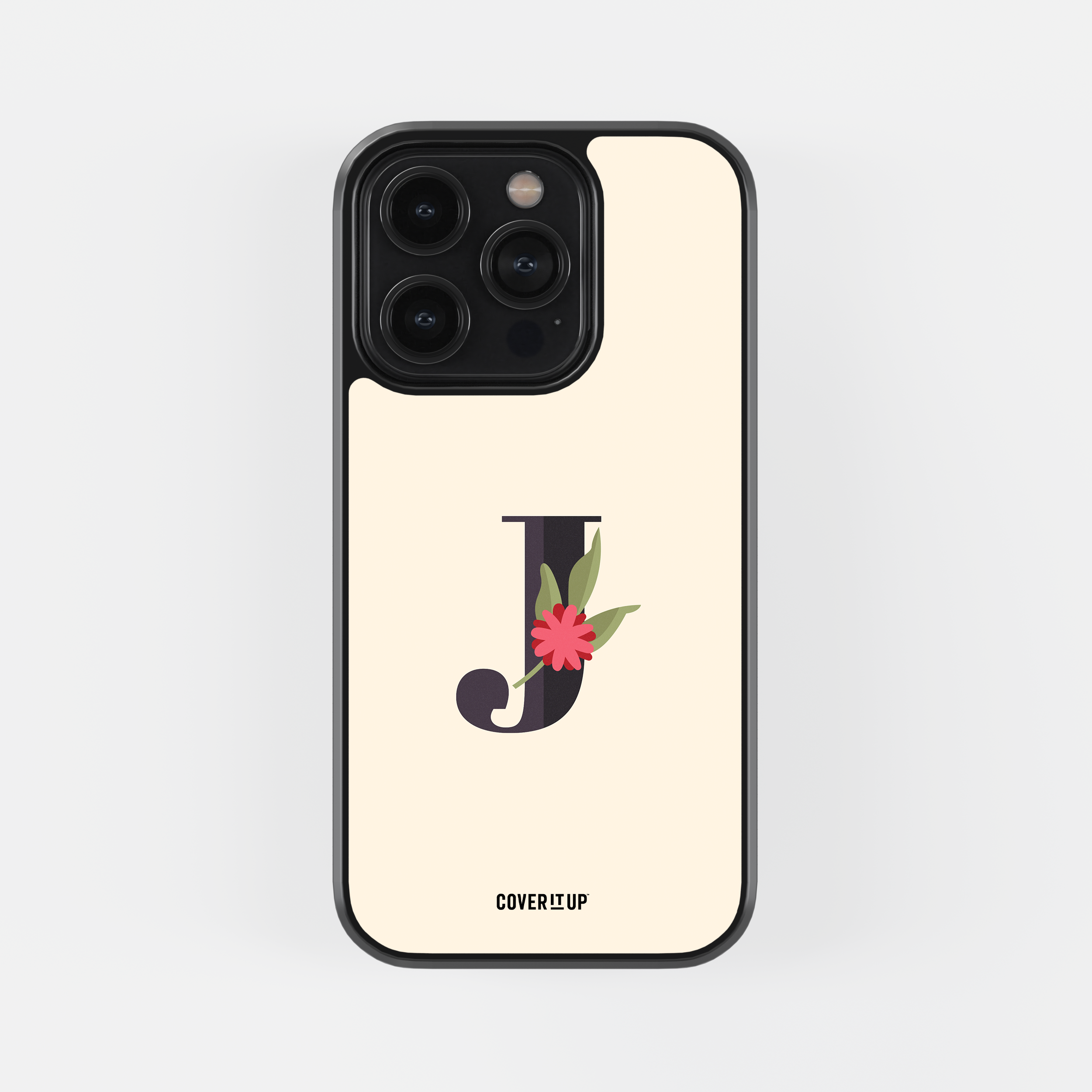 Design Phone Cases Limited Edition Floral Initial Glass Case - view 21
