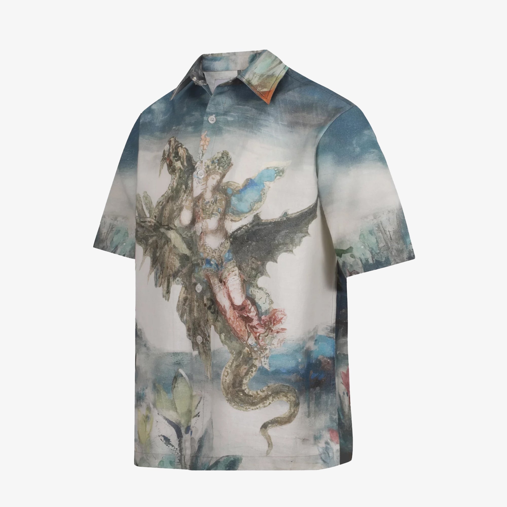 Almost Gods | Dream Of The Orient Linen Shirt { Multi - view 2