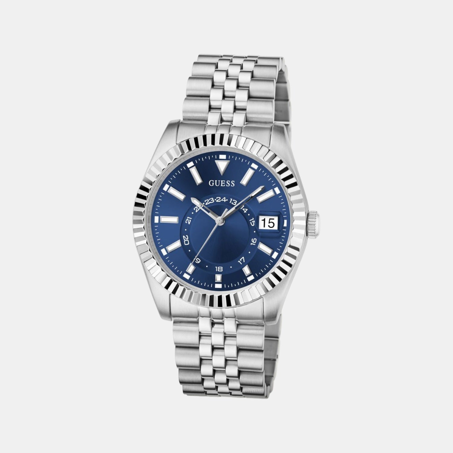 Guess Dress Men Quartz Blue Dial Analog Recycled Steel Watch GW0977G1 - view 2