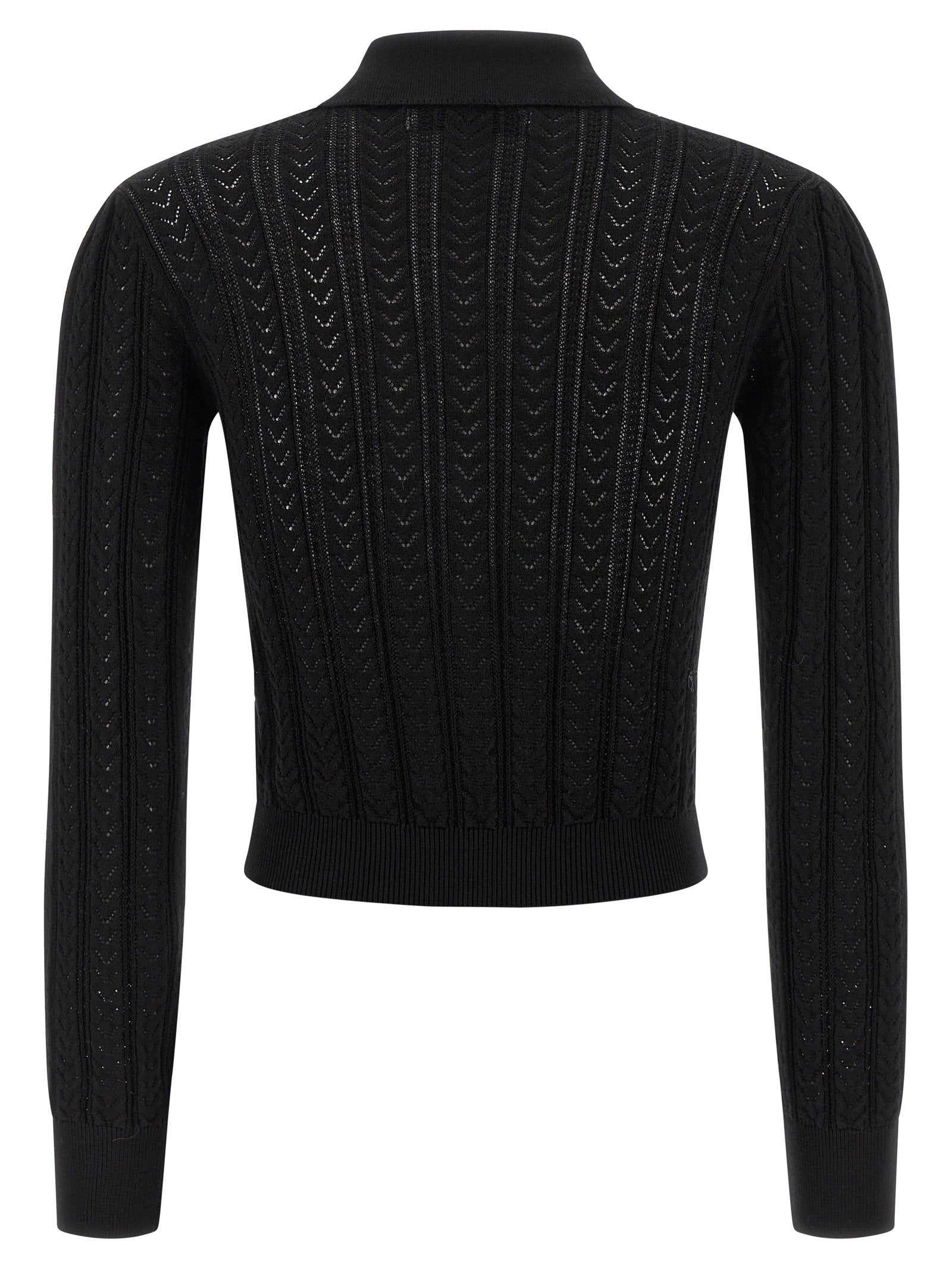 Alessandra Rich Knit Cardigan – 85% cotton 15% ws - view 2