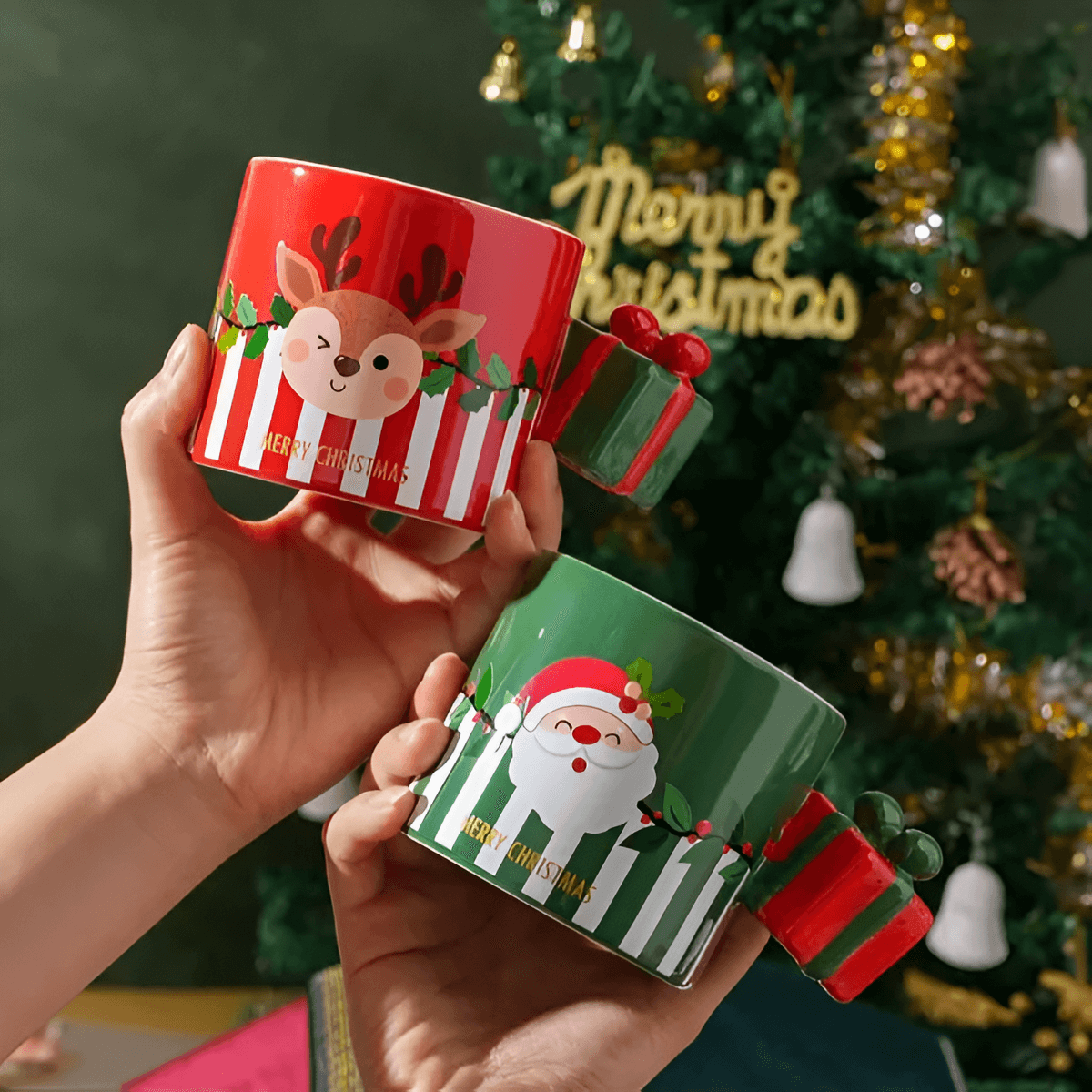 Kush Trading Christmas Gift Box Handle Mug - view 3