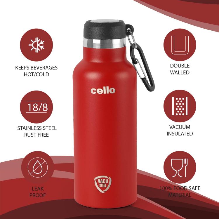 Cello Duro Hector Flask, Vacusteel Water Bottle 550 ml - view 12