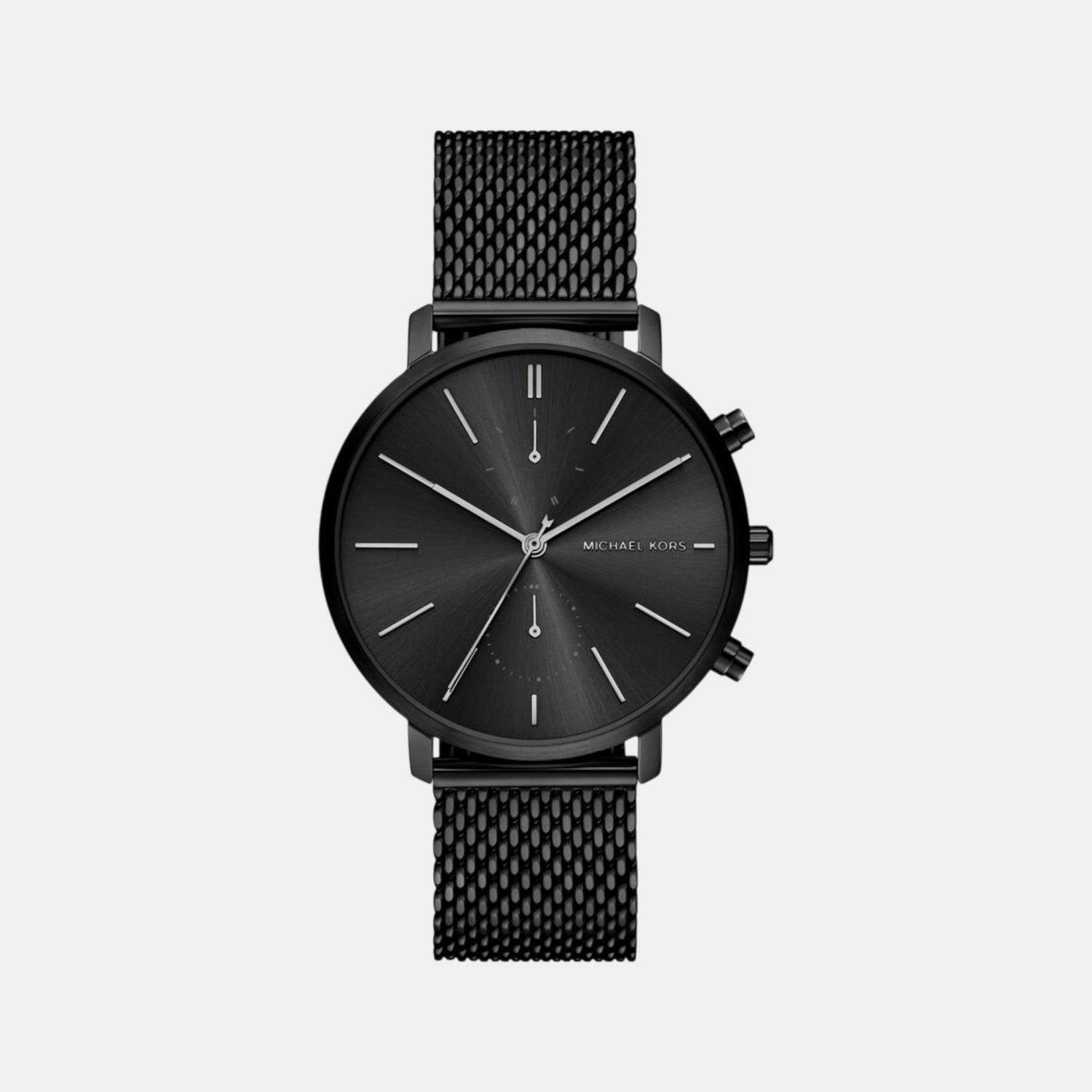 Michael Kors Blake Men Quartz Black Dial Chronograph Stainless Steel Watch MK9211
