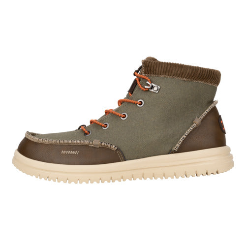 HEYDUDE shoes Bradley Heavy Canvas - Dusty Olive/Tan