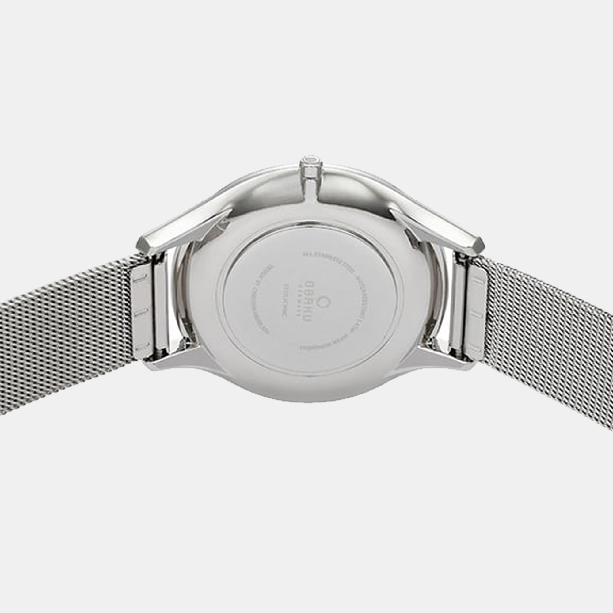 Obaku Fin Steel Women Quartz Grey Dial Analog Mesh Watch V217LXCWMC - view 2