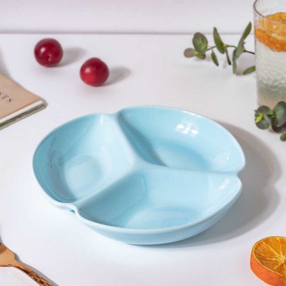 Nestasia Ceramic Round Section Plate Blue - view 3
