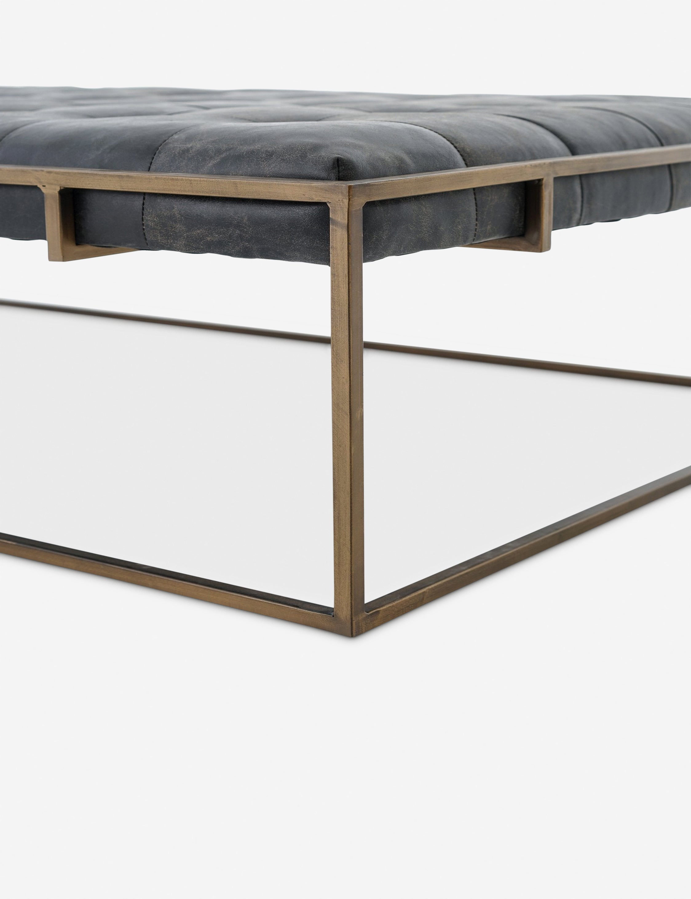 Lulu and Georgia Olwina Leather Coffee Table - view 6