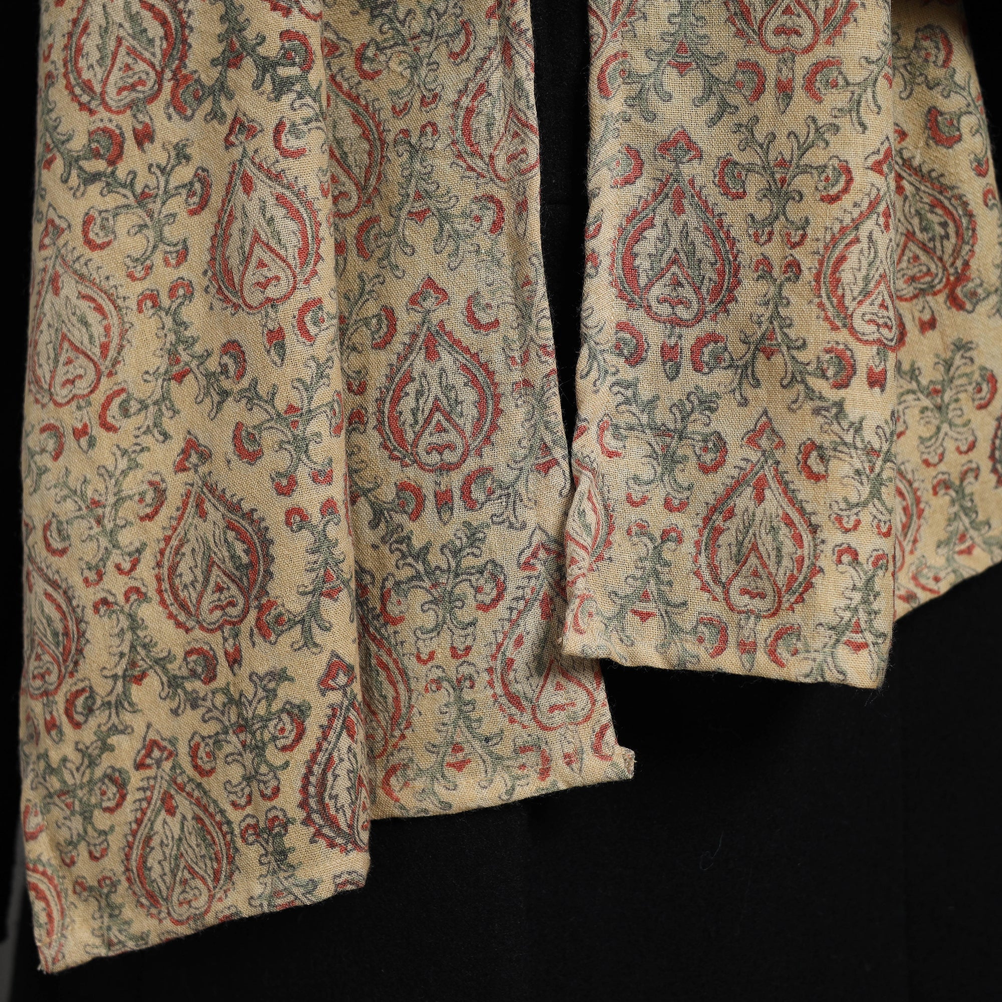 STOLES & SCARVES Beige - Handcrafted Patchwork Woollen Stole 05 - view 4