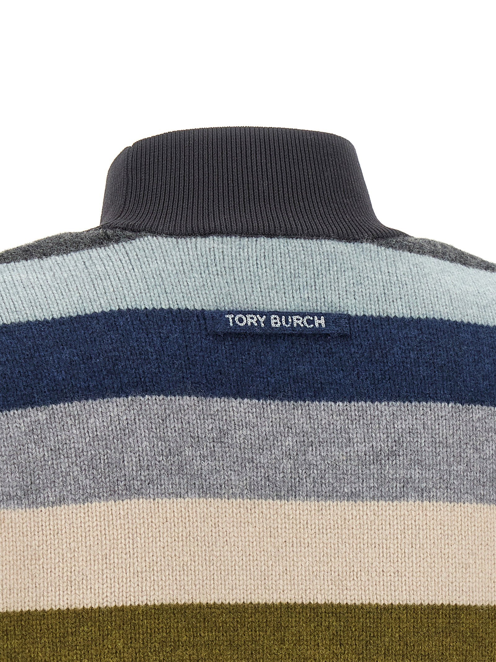 Tory Burch Striped Wool Sweater – 100% wool - view 4