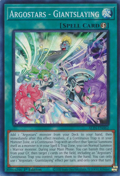 Yu-Gi-Oh! Argostars - Giantslaying - ALIN-EN062 - Super Rare - 1st Edition