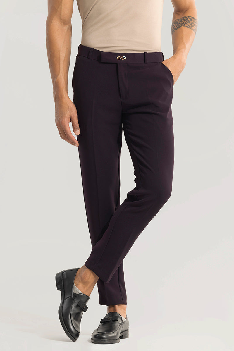 SNITCH Tuxedo Attire Plum Purple Trouser