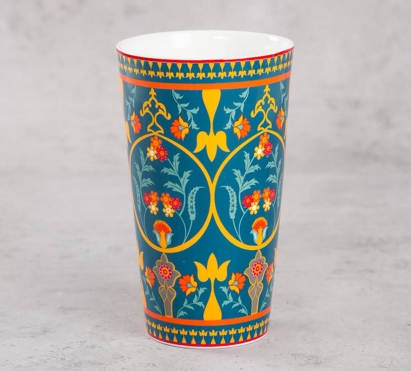 India Circus Swirling Safari Tall Milk/Coffee Mugs | 600 ml | Set of 2 Pcs - view 3