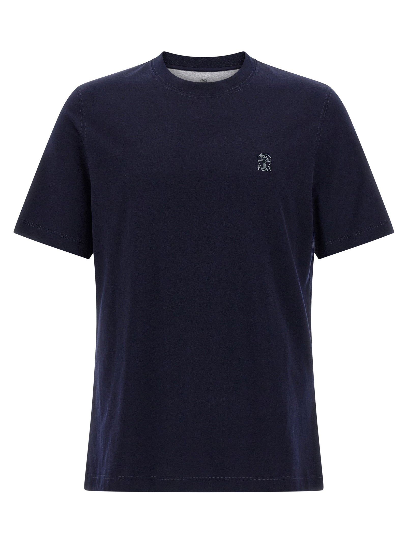 Brunello Cucinelli Logo Print T-shirt – 100% cotton