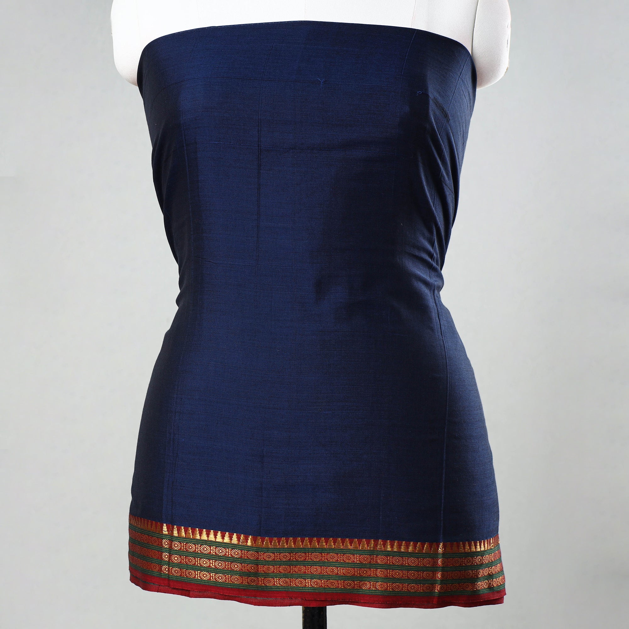 SOUTH KARGHA Blue - 3pc Dharwad Cotton Suit Material Set 30 - view 3