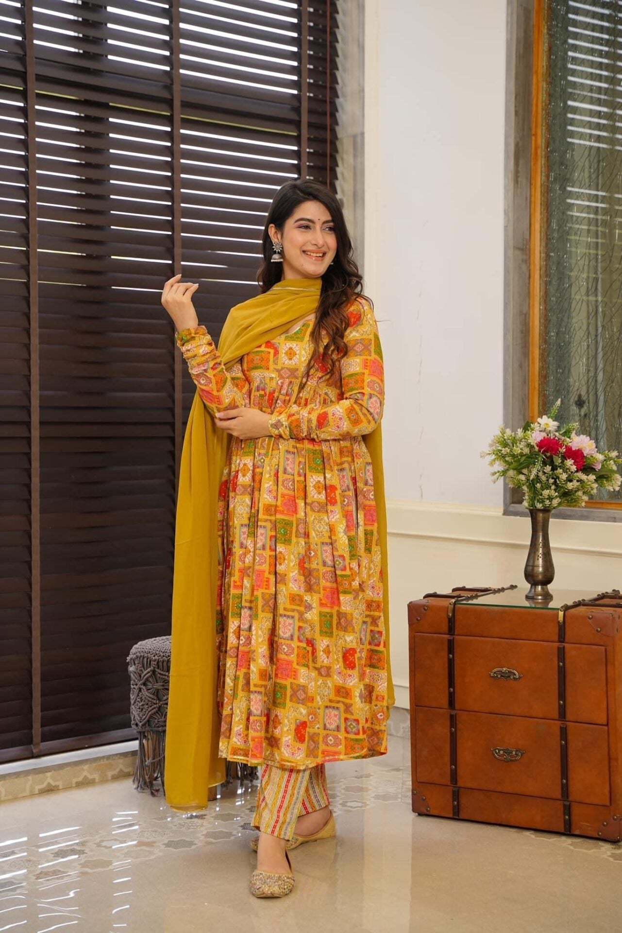 Idaho-o Anusha rayon suit set