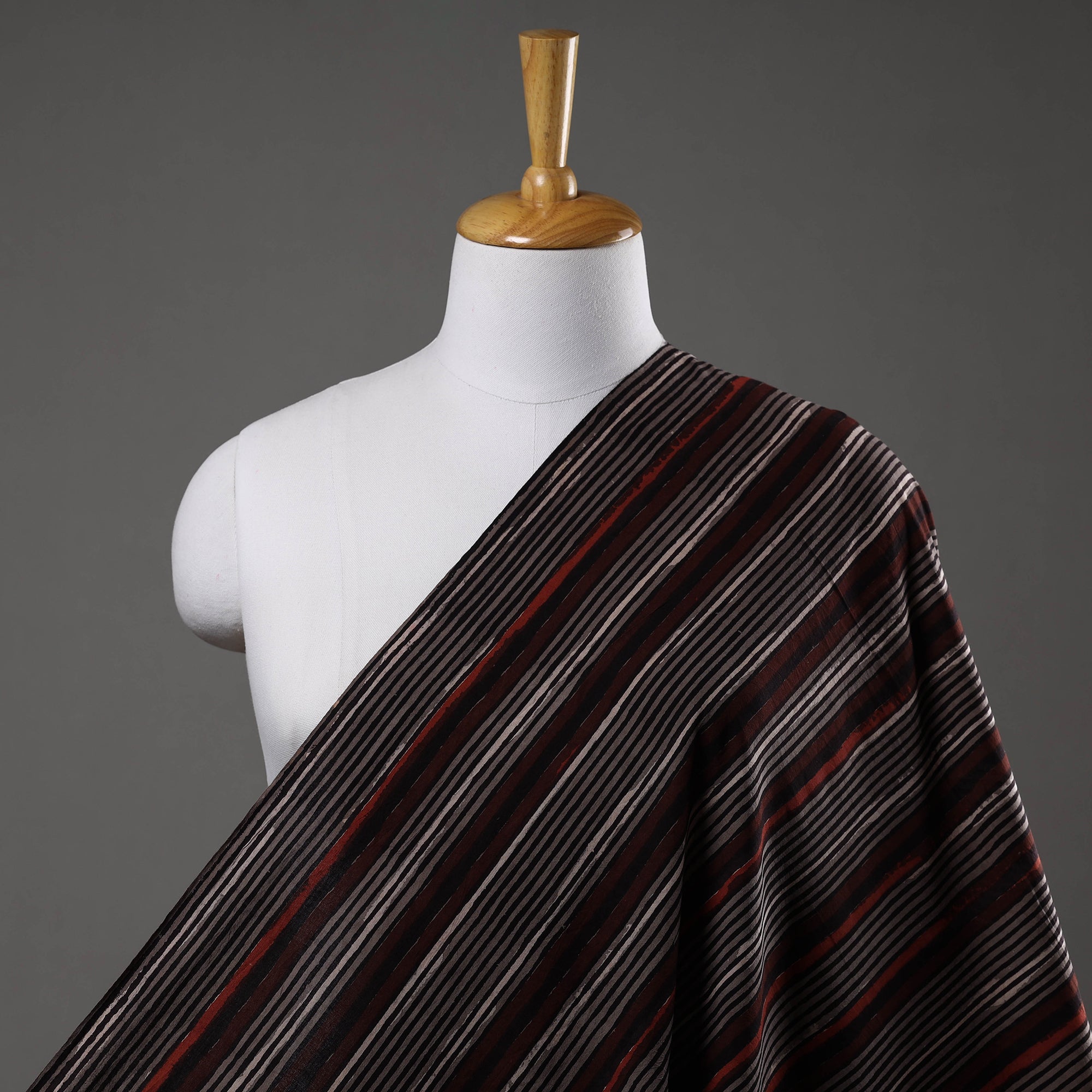 HAVELI CHRONICLES Brown - Jahota Block Printed Cotton Fabric