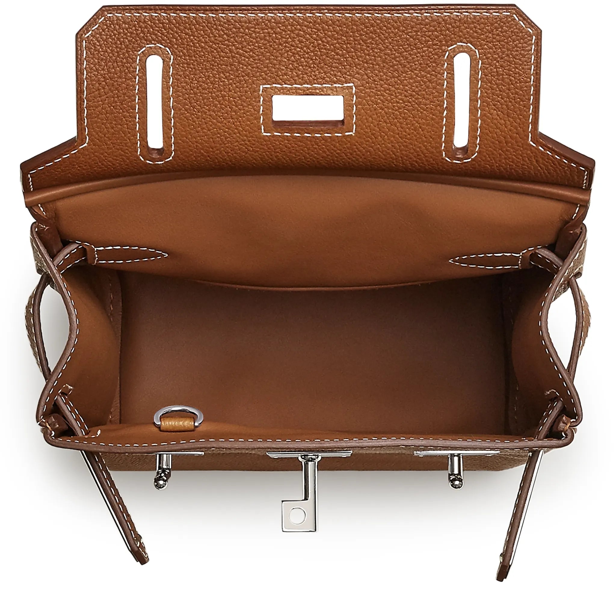 Hermès Paris Hermès Hac a Dos PM Barenia Faubourg Fauve Palladium Hardware Backpack - view 4