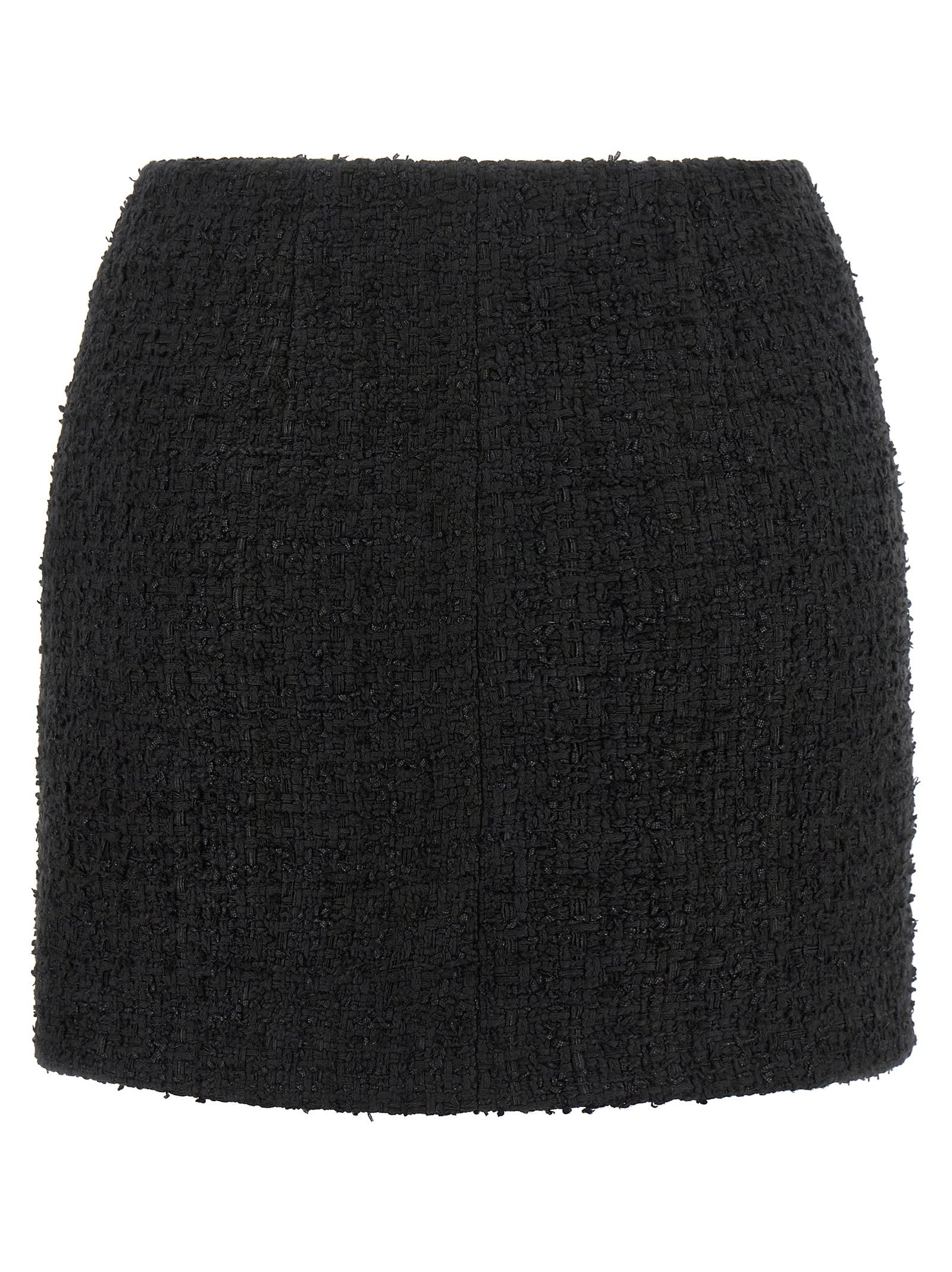 Balmain Embossed Button Detail Miniskirt – 68% cotton 32% polyamide - view 2
