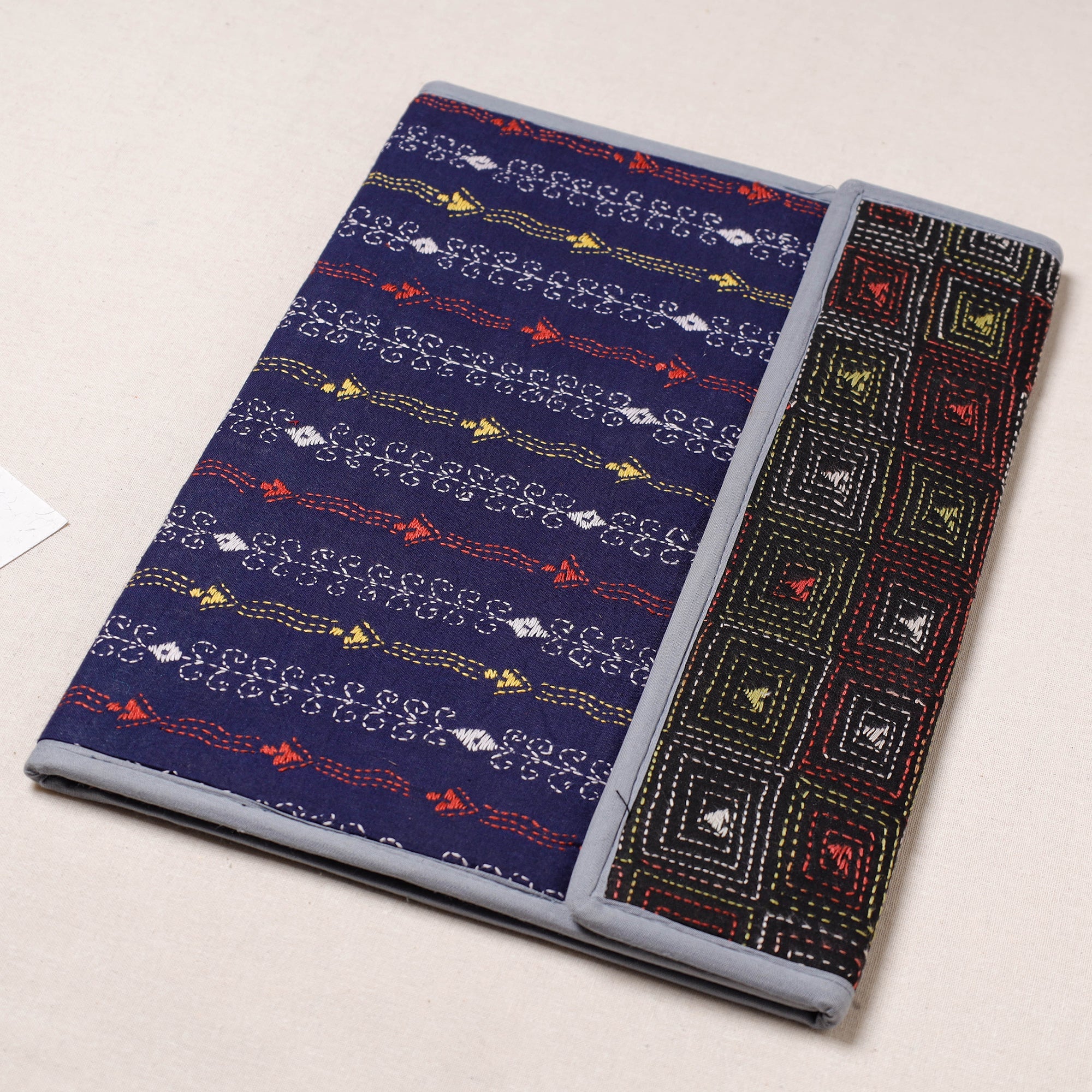 ASALKAAR Bengal Kantha Work Handcrafted File Folder - view 2