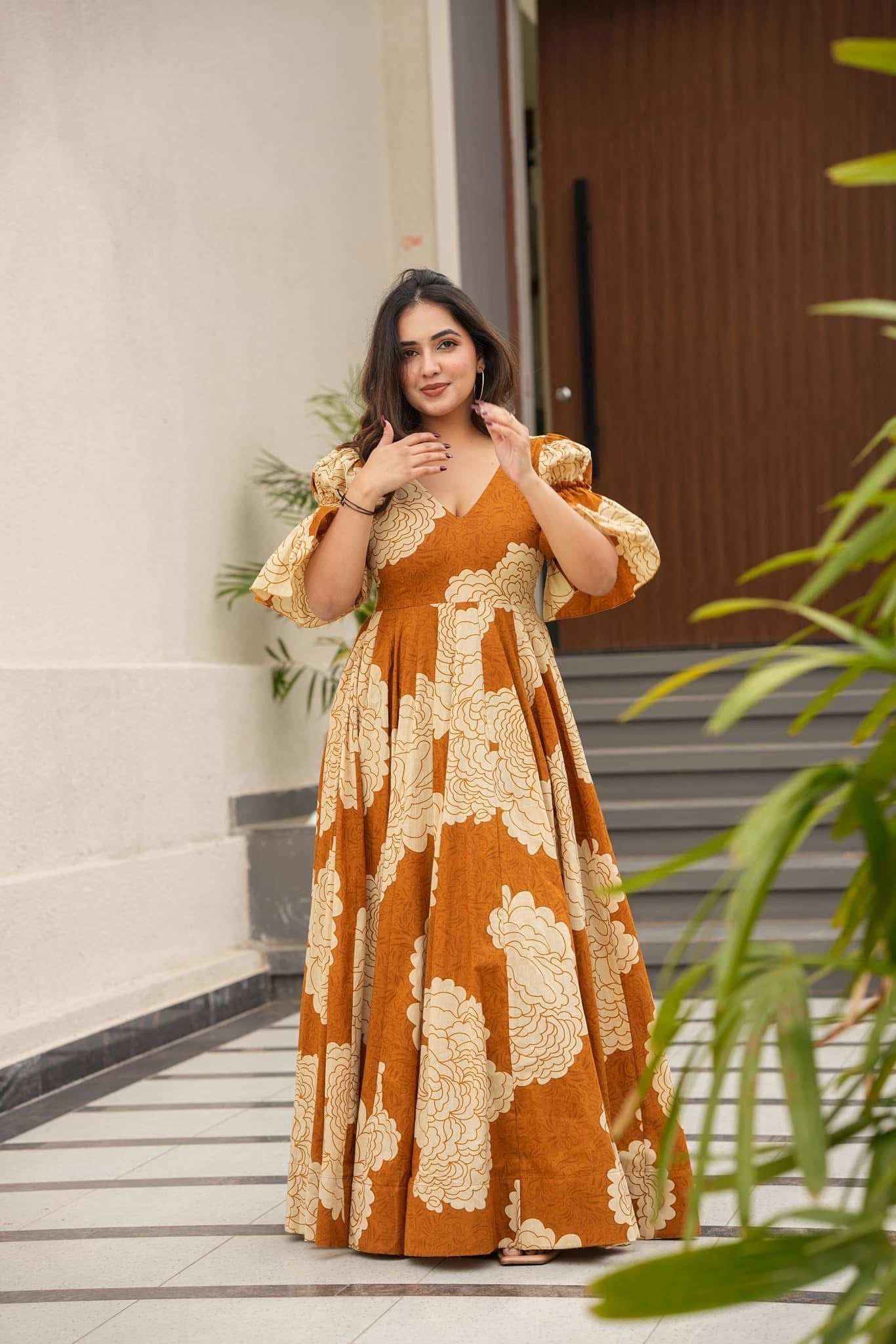 Idaho-o Sunflower cotton maxi