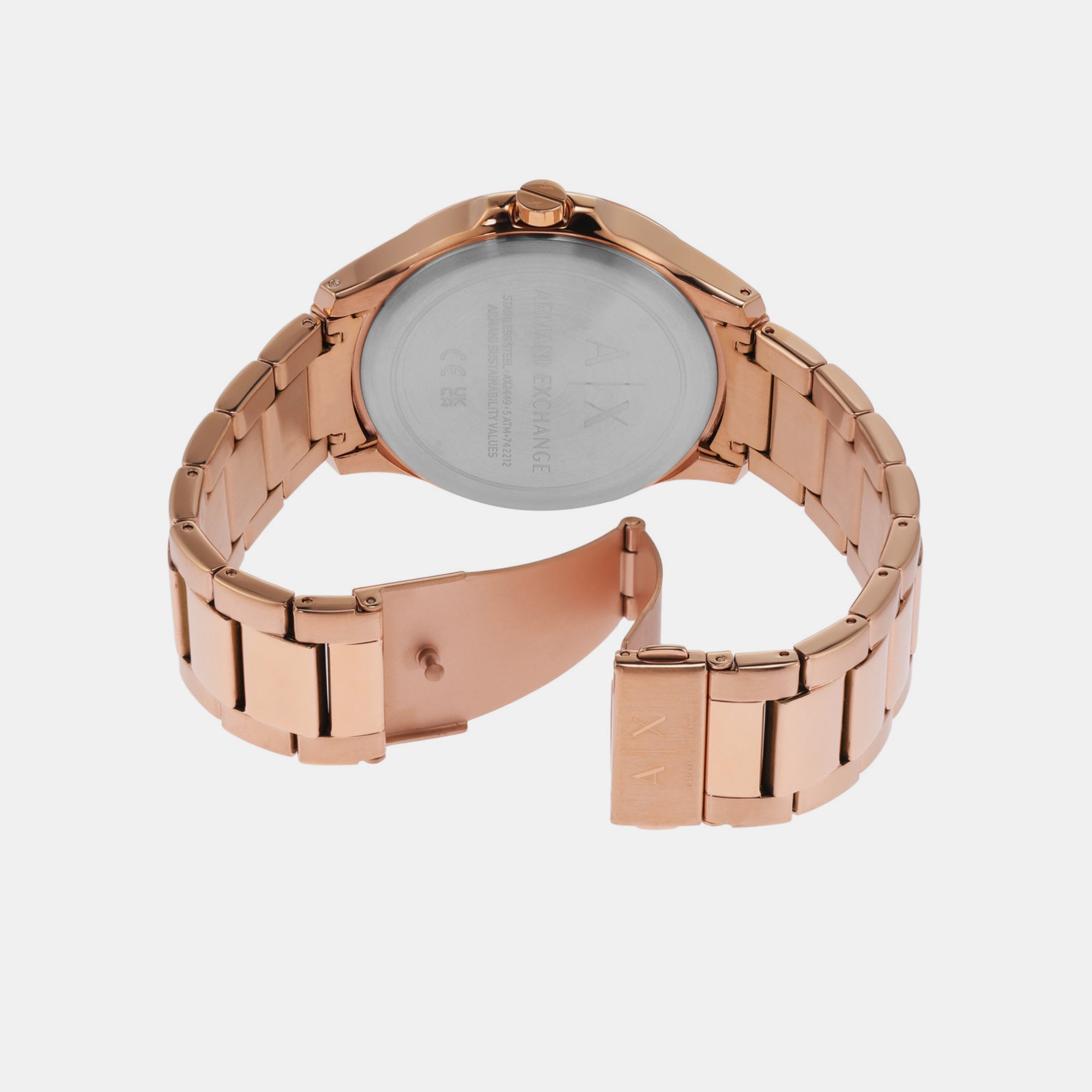 Armani Exchange Hampton Men Quartz Brown Dial Analog Stainless Steel Watch AX2449 - view 2
