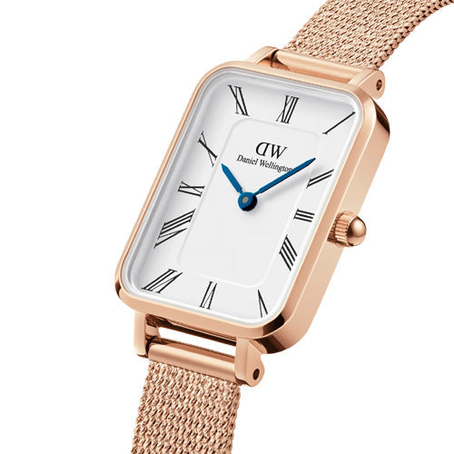 Daniel Wellington Quadro Roman Numerals Melrose White Dial Women 26mm DW00100687 - view 3