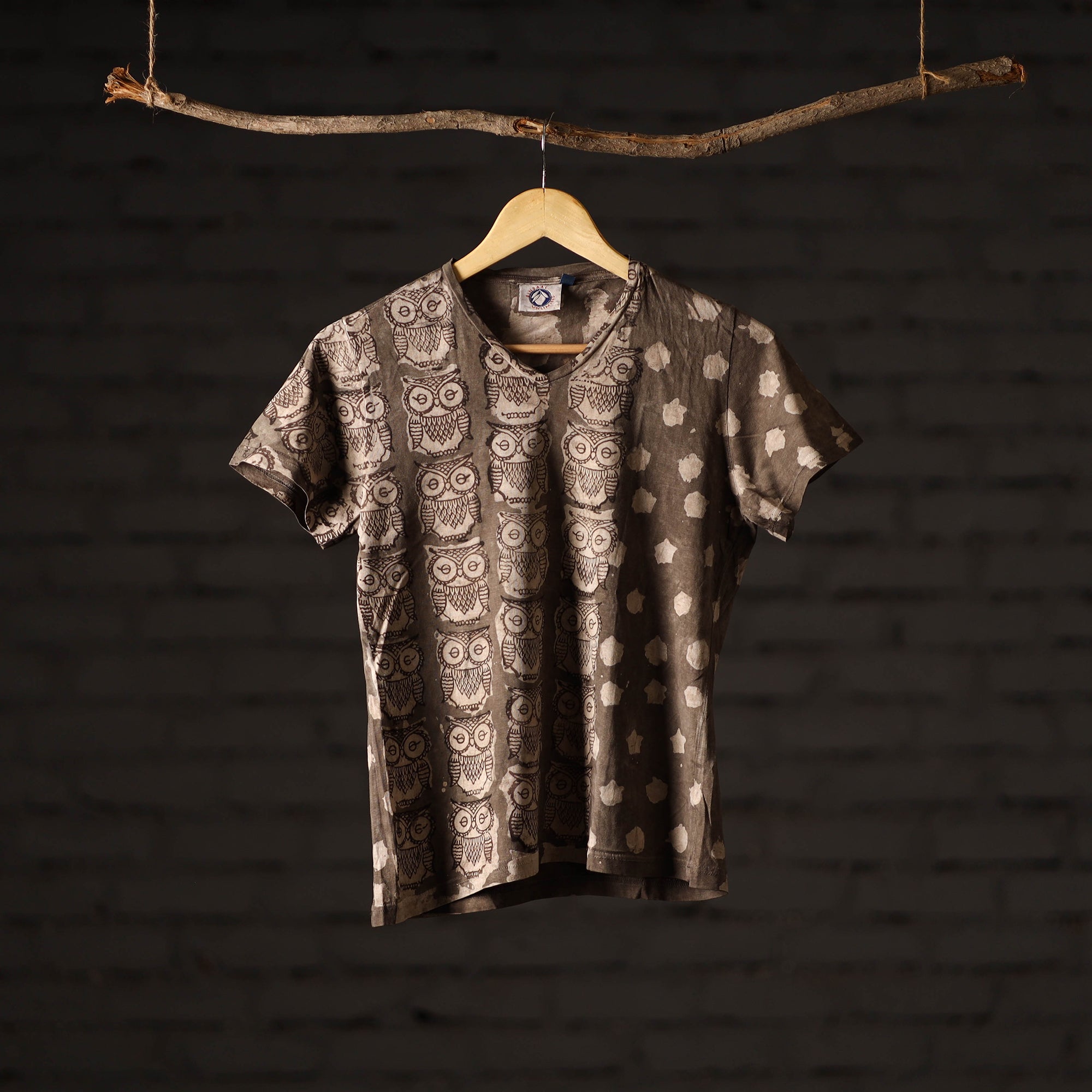 BINDAAS UNLIMITED Bindaas Block Art Printed Cotton Women V Neck T-shirt 03
