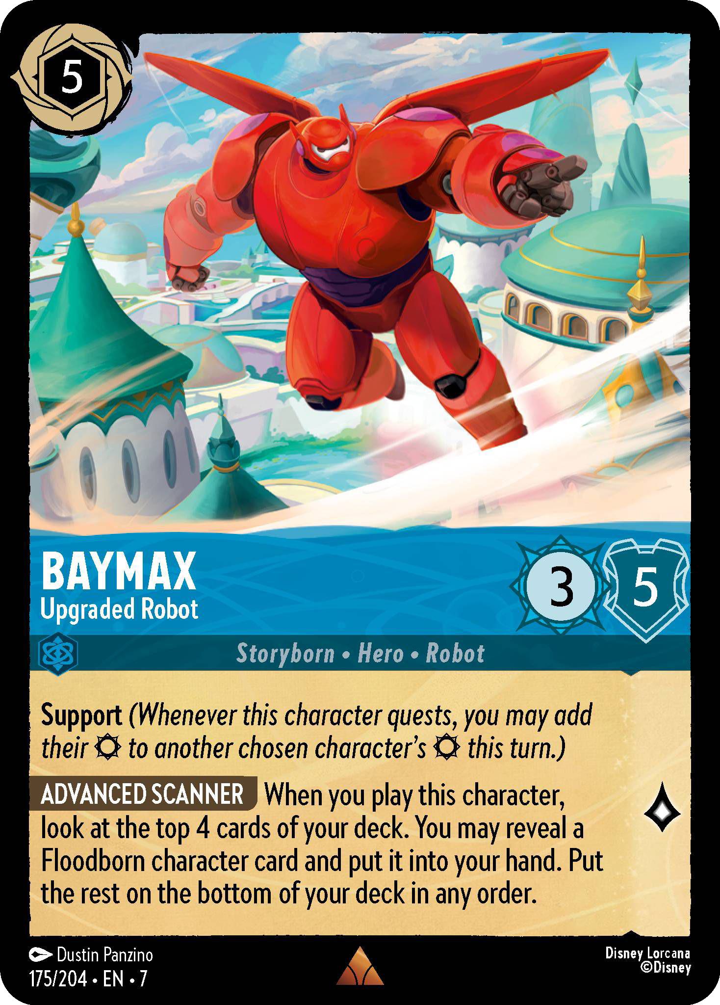 Lorcana Baymax - Upgraded Robot - 175/204 [Archazia's Island] [Non-Foil]