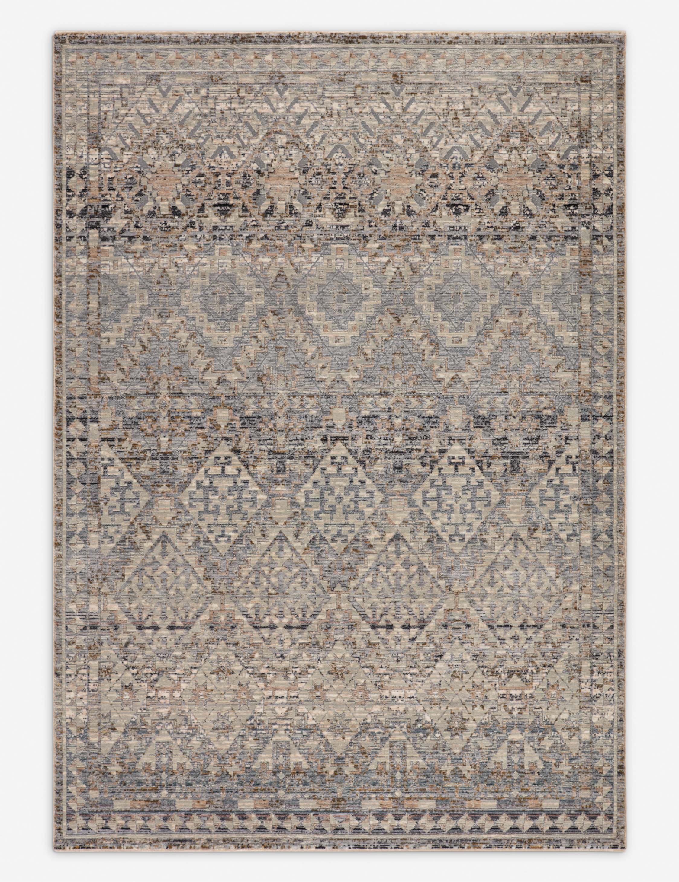 Lulu and Georgia Iman Rug – Gray and Blue