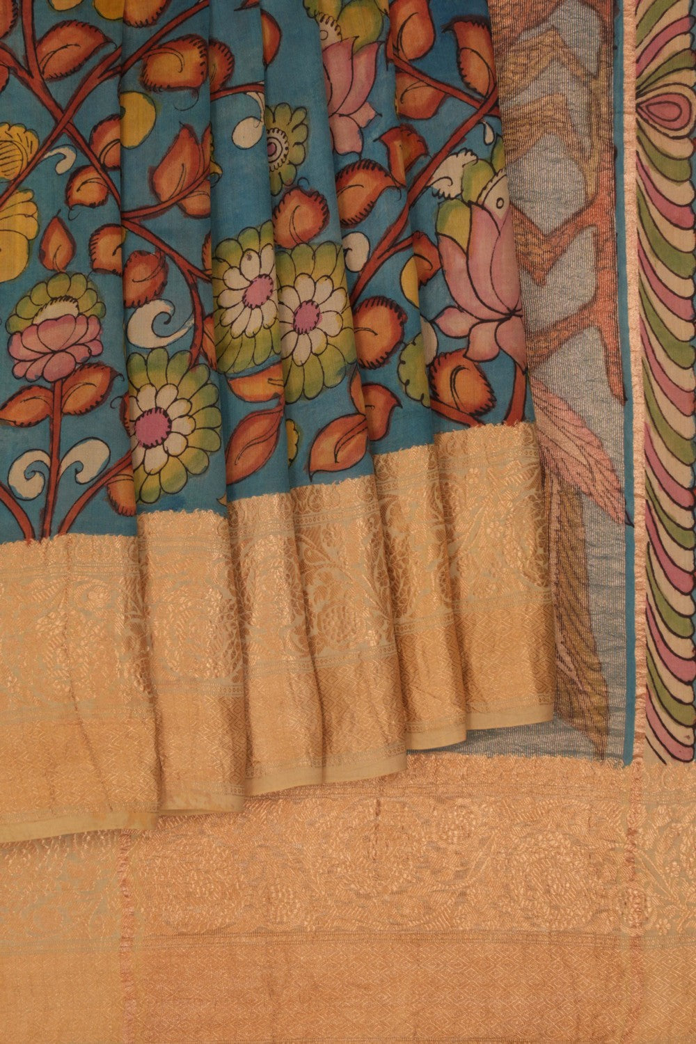 Kalanjali Kalamkari Hand-Painted Saree – Women's