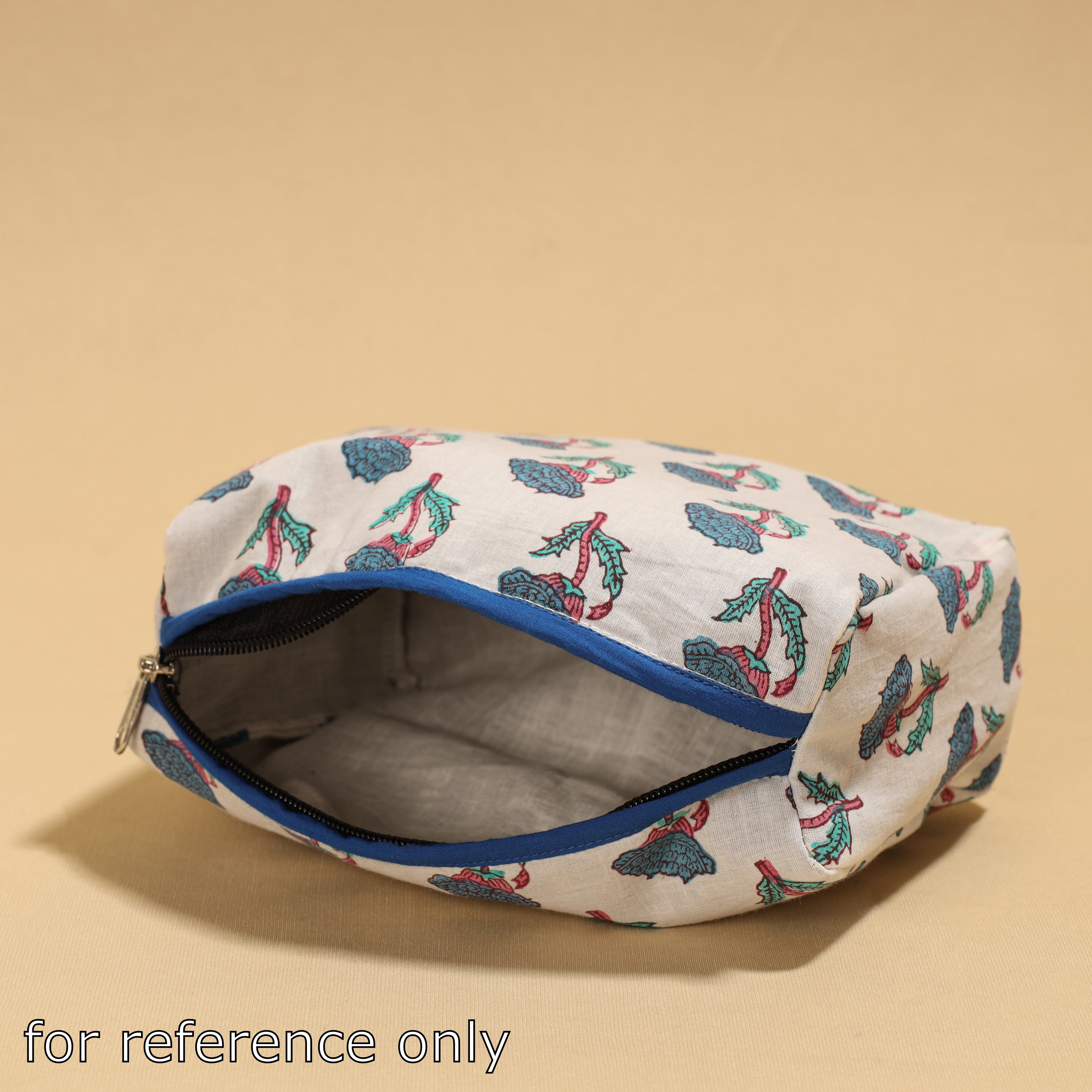 NOORI BAZAR Beige - Handmade cotton Toiletry Pouch 09 - view 3
