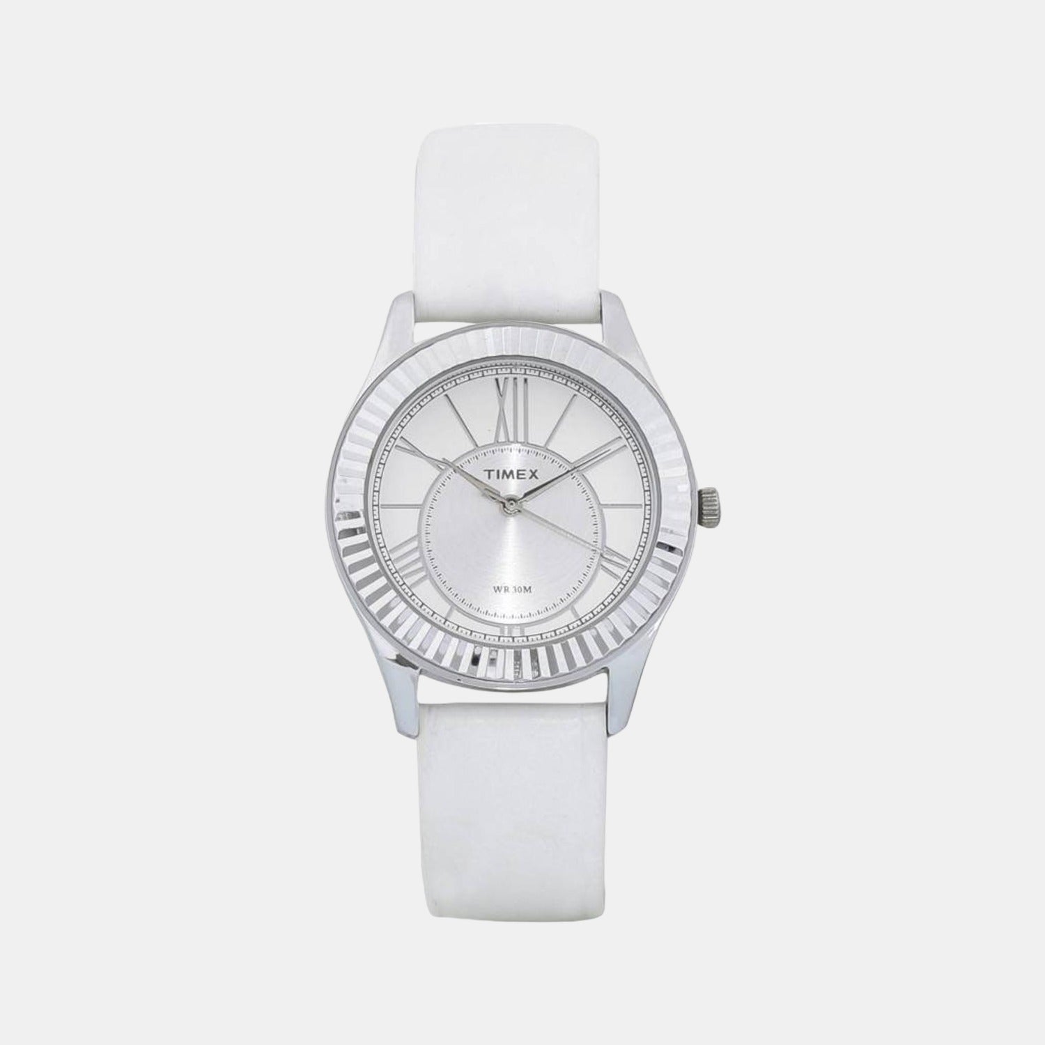 Timex Empera Women Quartz Silver Dial Analog Leather Watch TW0TL9002